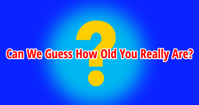 Can We Guess How Old You Really Are?