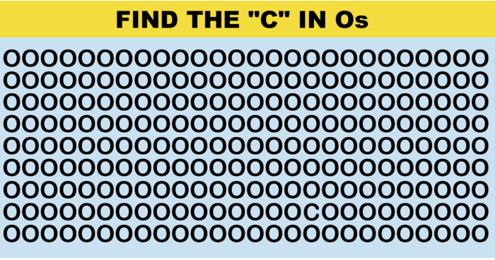 Only 2% Can Find The Hidden Letter.